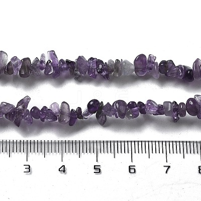 Natural Supper 7 Rutilated Quartz Chip Beaded Necklaces for Men Women NJEW-G159-01U-1