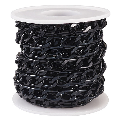 Oval Oxidation Aluminum Curb Chains CHA-TAC0004-01EB-1
