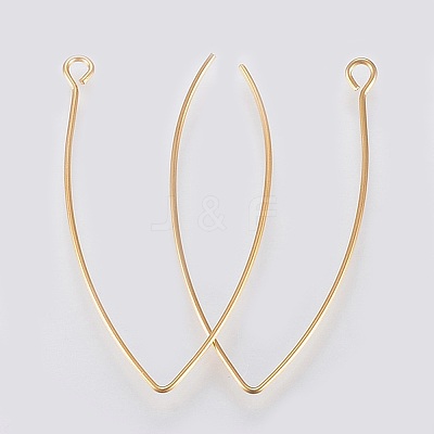 Ion Plating(IP) 304 Stainless Steel Earring Hooks X-STAS-K184-05-01G-A-1