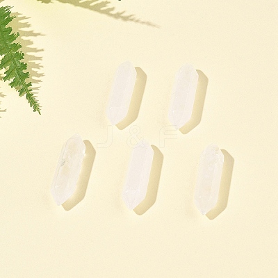 5Pcs Natural Quartz Crystal Healing Stones G-FS0005-83F-1