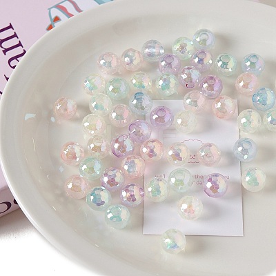 Opaque Acrylic European Beads OACR-F010-12-1