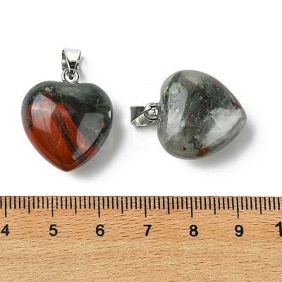 Natural African Bloodstone Pendants G-F820-10A-11-1