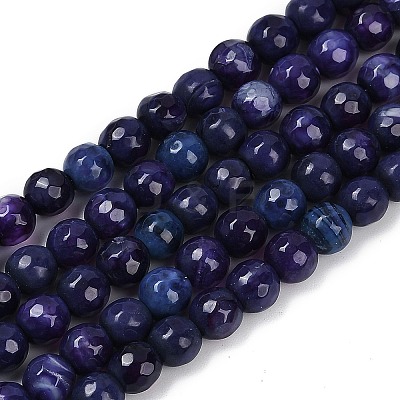 Natural Fire Crackle Agate Beads Strands G-C082-A01-34-1