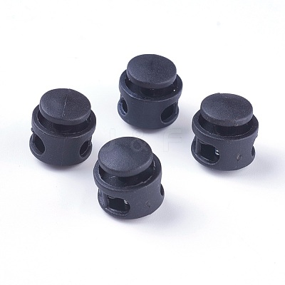 Plastic Spring Cord Locks X-FIND-WH0039-01I-1