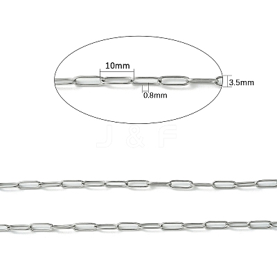 Non-Tarnish 304 Stainless Steel Chains CHS-G017-07P-1