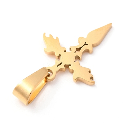 304 Stainless Steel Pendants STAS-Z018-01G-1