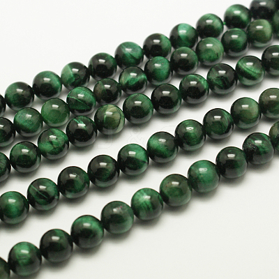Natural Tiger Eye Beads Strands X-G-G099-8mm-22-1