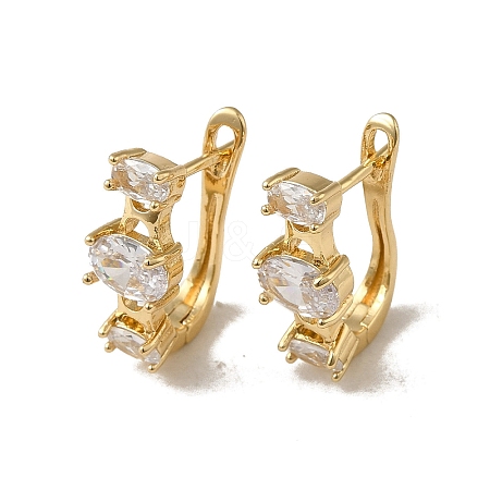 Brass Hoop Earrings EJEW-L271-13KCG-01-1