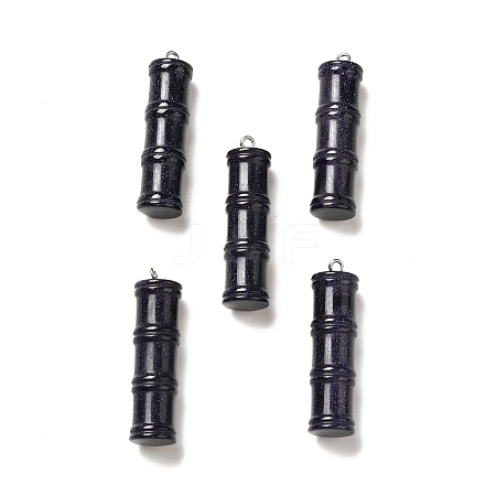 Synthetic Blue Goldstone Pendants G-I340-A26-1
