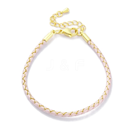 Polyester Cord Braided Bracelet Makings MAK-Z003-01G-23-1