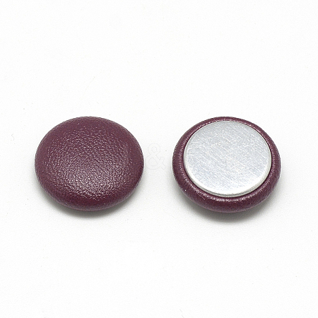 Imitation Leather Covered Cabochons X-WOVE-S084-05D-1