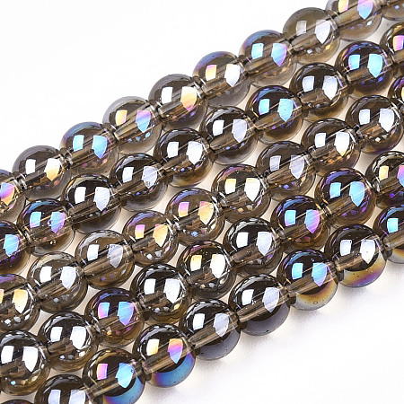 Electroplate Transparent Glass Beads Strands LS-GLAA-T032-T4mm-AB02-1