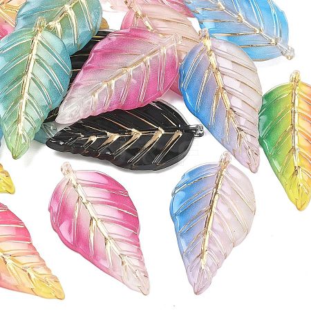 Gradient Colors Acrylic Big Pendants AC-CBAC7C8-01B-1