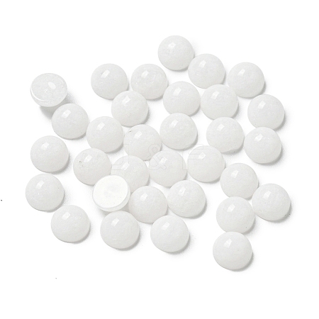 Natural White Jade Cabochons G-Q173-01B-18-1