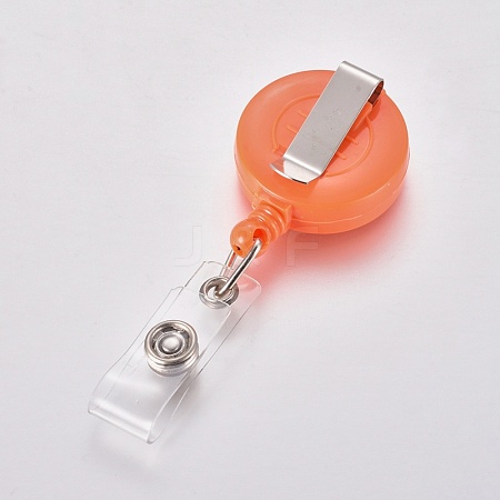 Opaque Plastic Retractable Badge Reel AJEW-WH0102-16-1