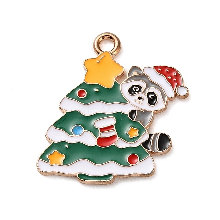 Alloy Enamel Pendants ENAM-B030-02G-02-1