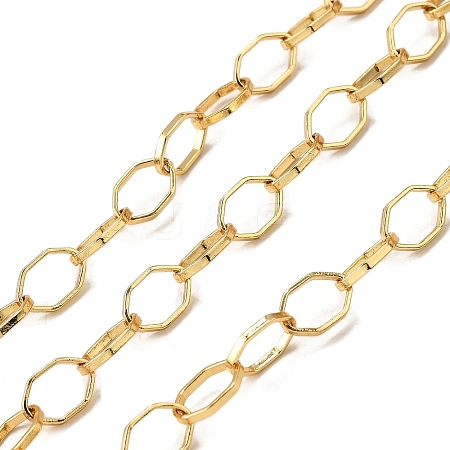 Brass Polygon Link Chains CHC-C014-02B-G-1