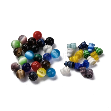 Cat Eye 3 Hole Guru Beads CE-Z002-03-1