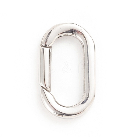 Tarnish Resistant 304 Stainless Steel Spring Gate Rings STAS-I133-08B-1
