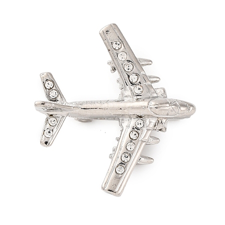 Zinc Alloy Crystal Rhinestone Brooch LS-JEWB-U010-03P-02-1