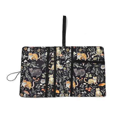 (Defective Closeout Sale: Centerline Asymmetry)Polyester Multilayer Book Cover AJEW-XCP0002-78C-1