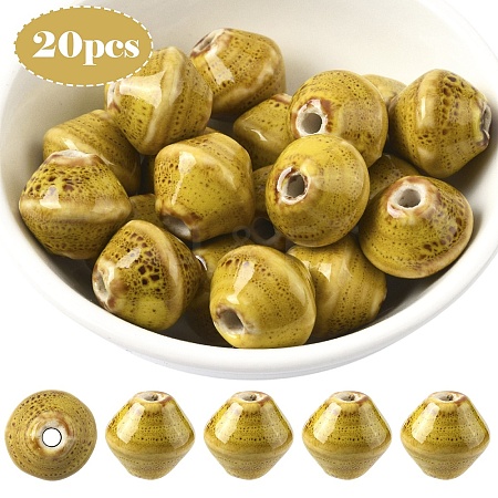 20Pcs Handmade Porcelain Beads PORC-YW0001-43B-1