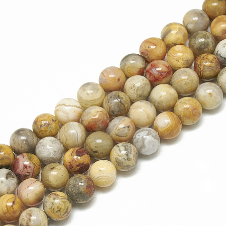 Natural Crazy Lace Agate Beads Strands G-S300-40-6mm-1