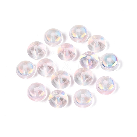 Baking Paint Electroplate Transparent Glass Beads EGLA-Q141-01B-A06-1