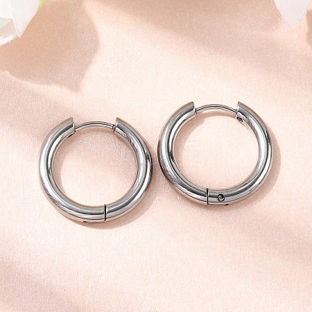 316F Stainless Steel Hoop Earrings EJEW-D341-01B-P-1