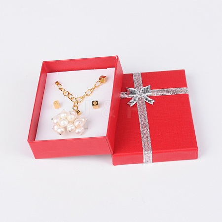 Valentines Day Gifts Packages Cardboard Pendant Necklaces Boxes CBOX-R013-9x7cm-2-1