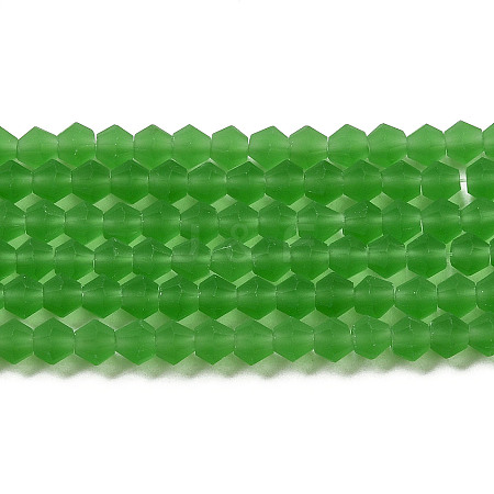 Imitate Austrian Crystal Frosted Glass Beads Strands GLAA-F029-TM2mm-B03-1
