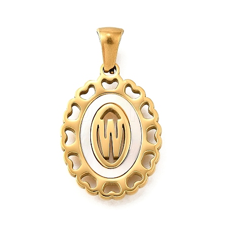 Golden 304 Stainless Steel Pendants STAS-K300-02G-W-1