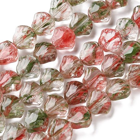 Inner Flower Handmade Lampwork Beads Strands LA-CBA3F7A-02G-1