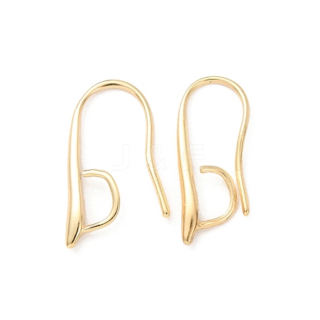 Brass Earring Hooks KK-H502-11G-01-1