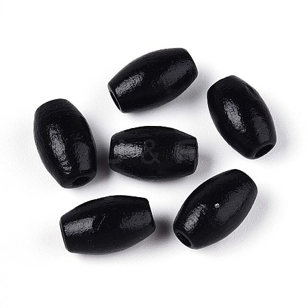 Spray Painted Schima Wood Beads WOOD-T032-29B-01-1