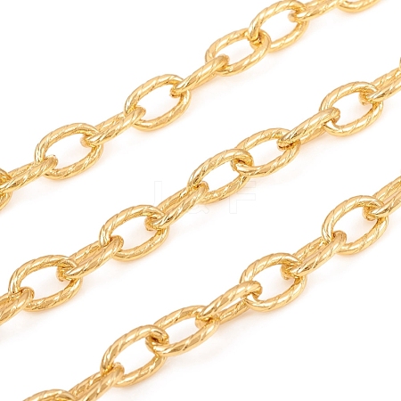 Textured Brass Cable Chain CHC-G012-01G-1