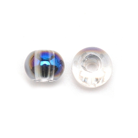 Electroplate Glass European Beads EGLA-TAC0003-02J-1