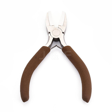 45# Steel Flat Nose Pliers with Non-Slip Comfort Grip Handles & Jaw Cover TOOL-N008-08-1