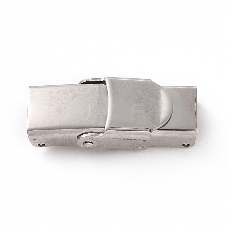 Tarnish Resistant 201 Stainless Steel Watch Band Clasps LS-STAS-P221-22A-P-1