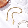 3Pcs 3 Sizes 304 Stainless Steel Curb Chain Purse Chains AJEW-BA00160-4