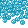   6mm About 400Pcs Glass Pearl Beads Deep Sky Blue Tiny Satin Luster Loose Round Beads in One Box for Jewelry Making HY-PH0001-6mm-073-2