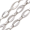 201 Stainless Steel Oval Link Chains CHS-F024-05P-1