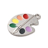 Graduation Season Alloy Enamel Pendants X-ENAM-R147-08G-G-2