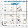 2 Bags 2 Colors Glass Sew on Rhinestones GACR-PH0008-04-5