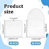 100Pcs 2 Styles Dustproof PVC Commemorative Coin Storage Envelope Bags for Jewelry ABAG-PH0001-49-2