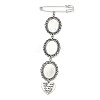 Iron Brooch Findings JEWB-PH01243-1