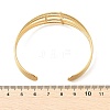 304 Stainless Steel Cuff Bangles for Women BJEW-B120-01G-02-5