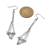 Brass Earring Hooks with Tray EJEW-JE05582-02-2