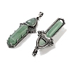 Natural Green Aventurine Sword Big Pendants G-Q163-08AS-04-2