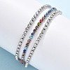 304 Stainless Steel Multi-strand Bracelets BJEW-C103-05P-3
